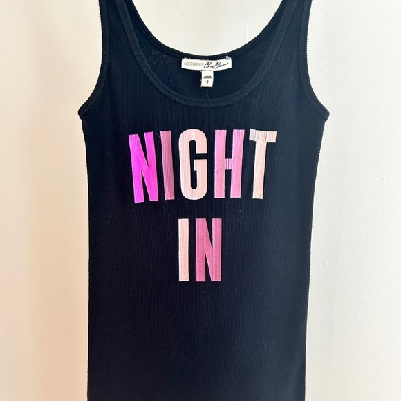 • Express • “Night In” Ribbed Sleep Tank - Picture 4 of 8